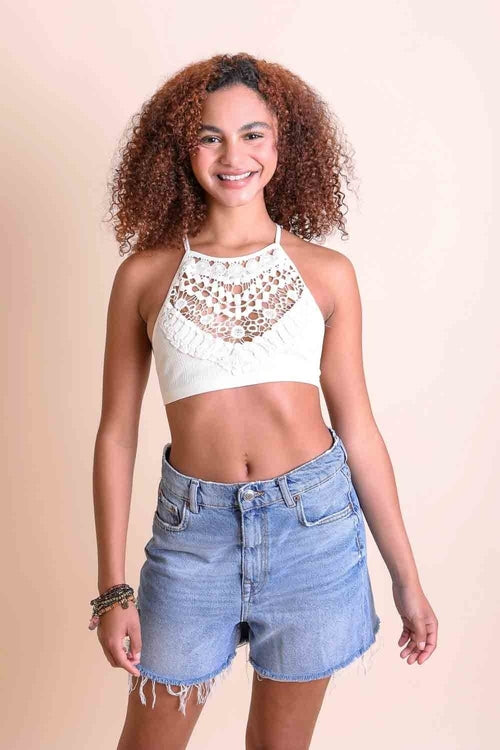 Willow Lace High Neck Bralette