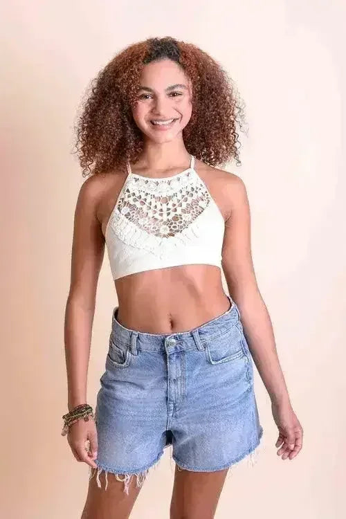 The Willow Lace High Neck Bralette