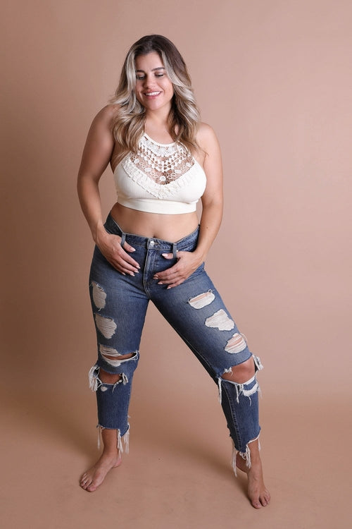 Willow Lace High Neck Bralette