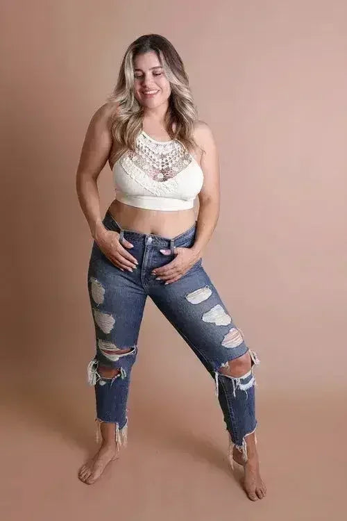 The Willow Lace High Neck Bralette