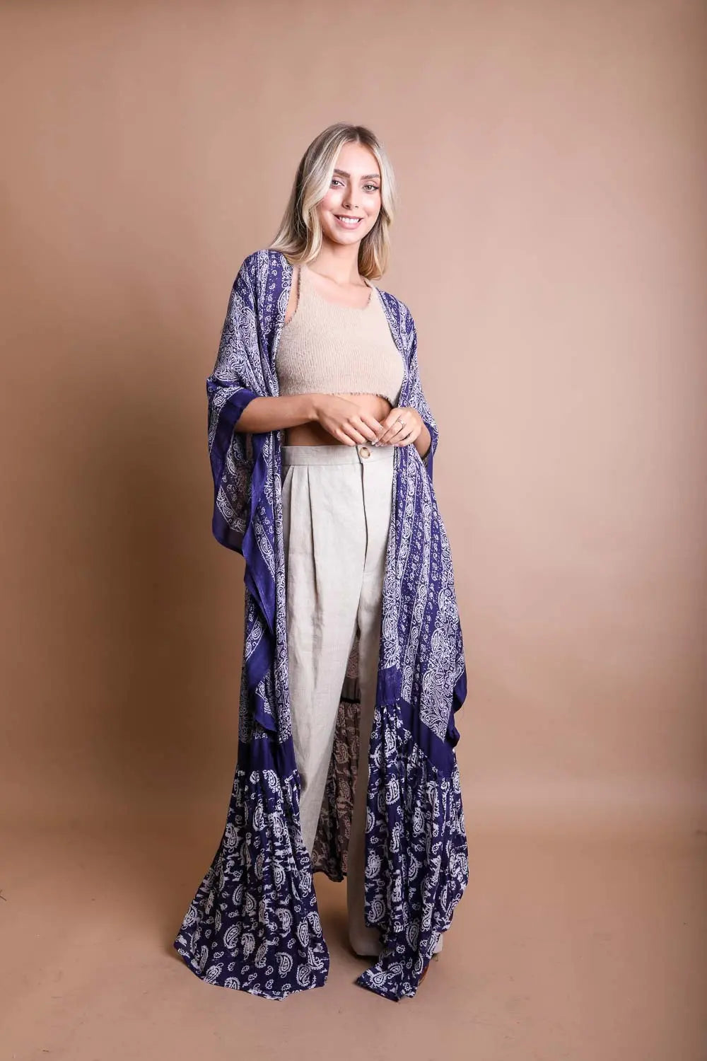 The Desert Drift Paisley Kimono