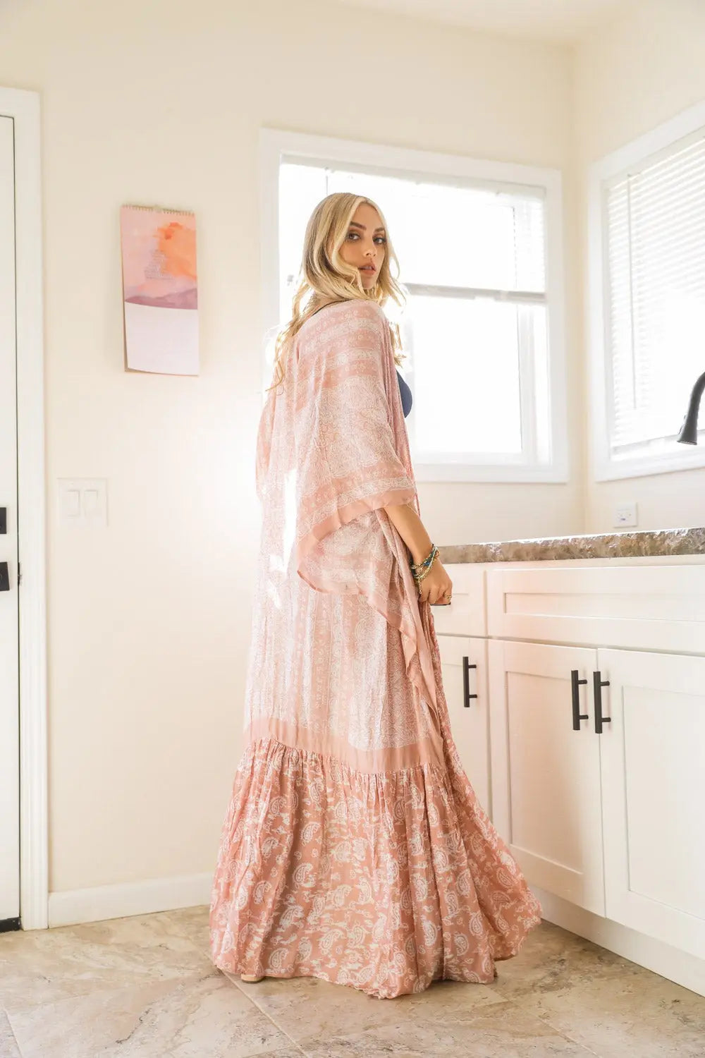 The Desert Drift Paisley Kimono