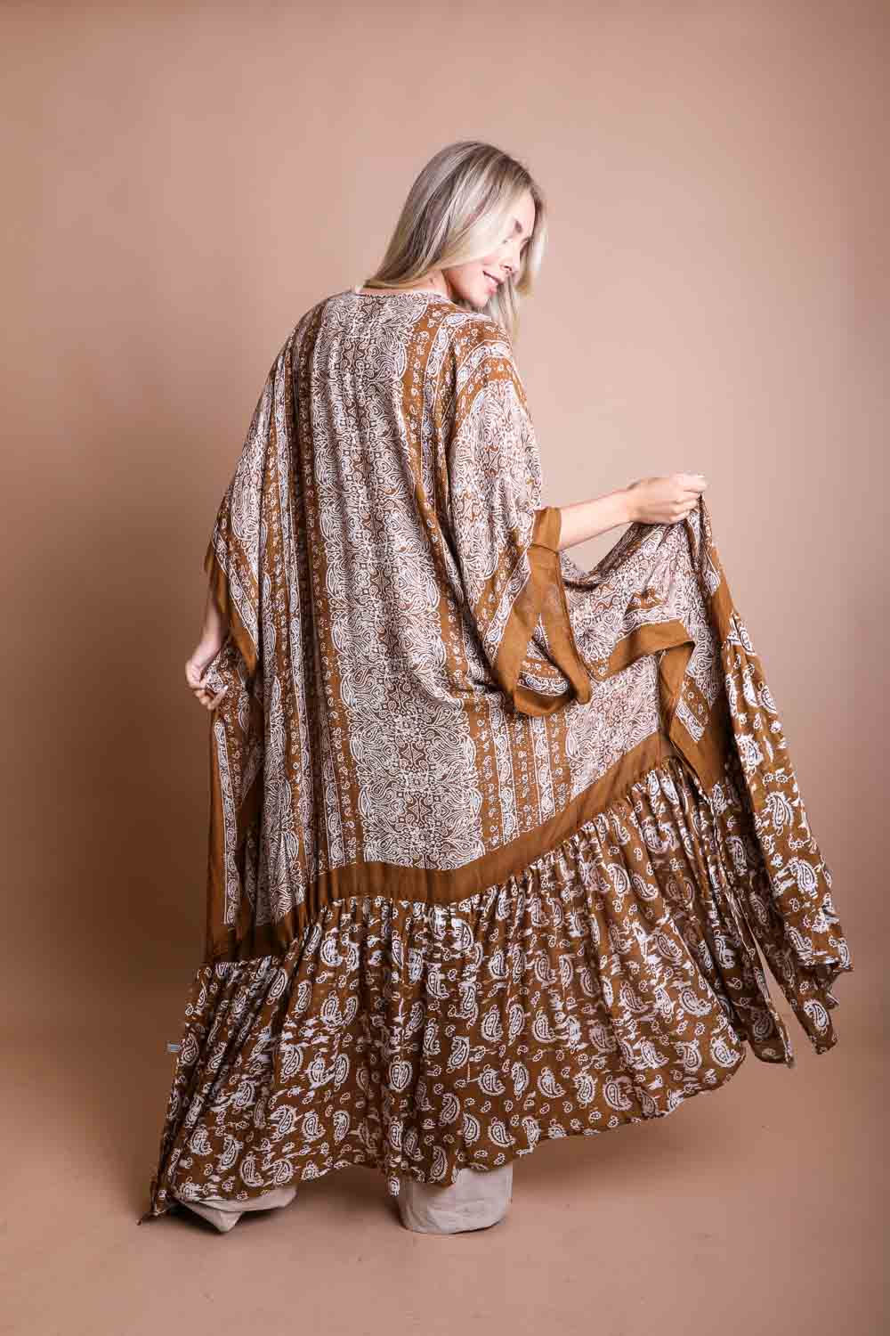 The Desert Drift Paisley Kimono