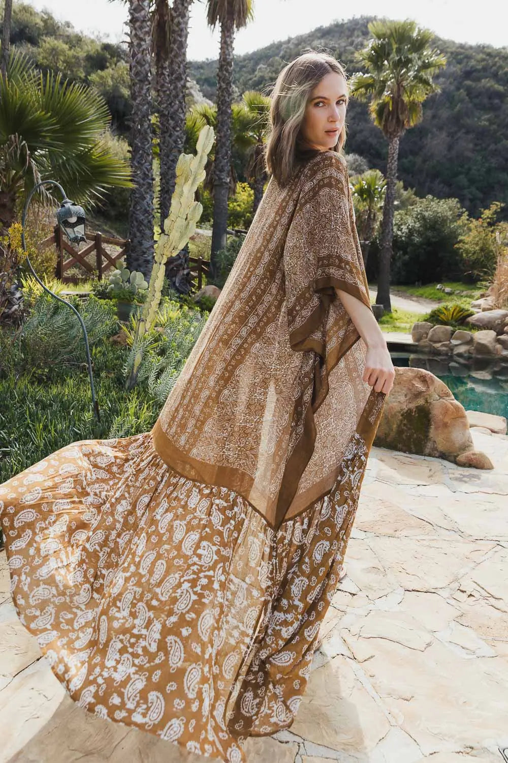 The Desert Drift Paisley Kimono