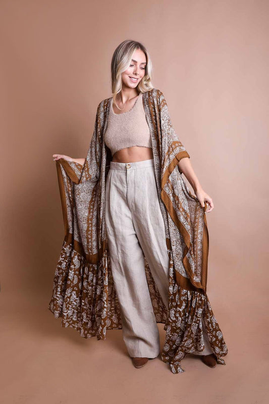 Desert Drift Paisley Kimono
