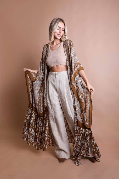 Desert Drift Paisley Kimono