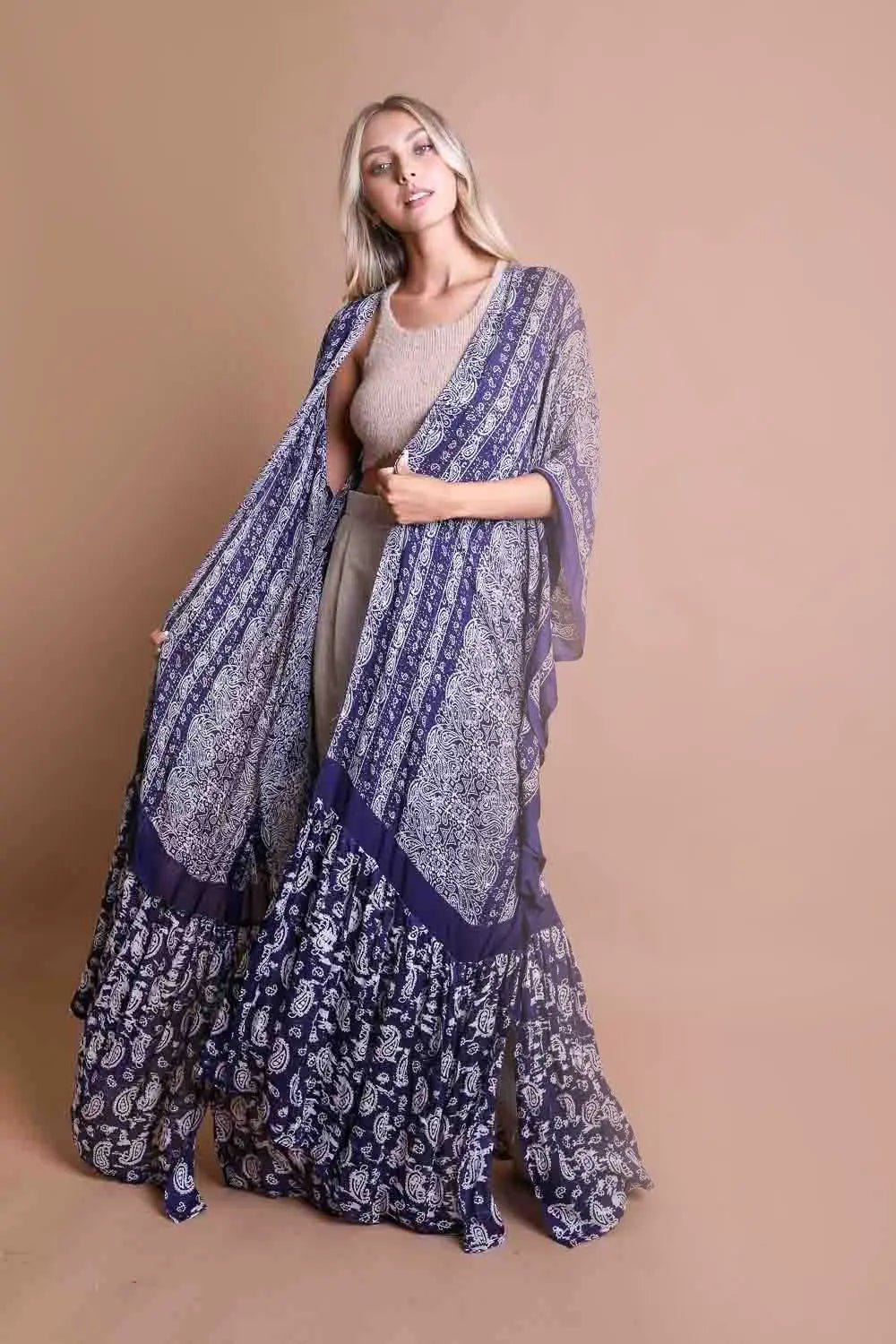 The Desert Drift Paisley Kimono