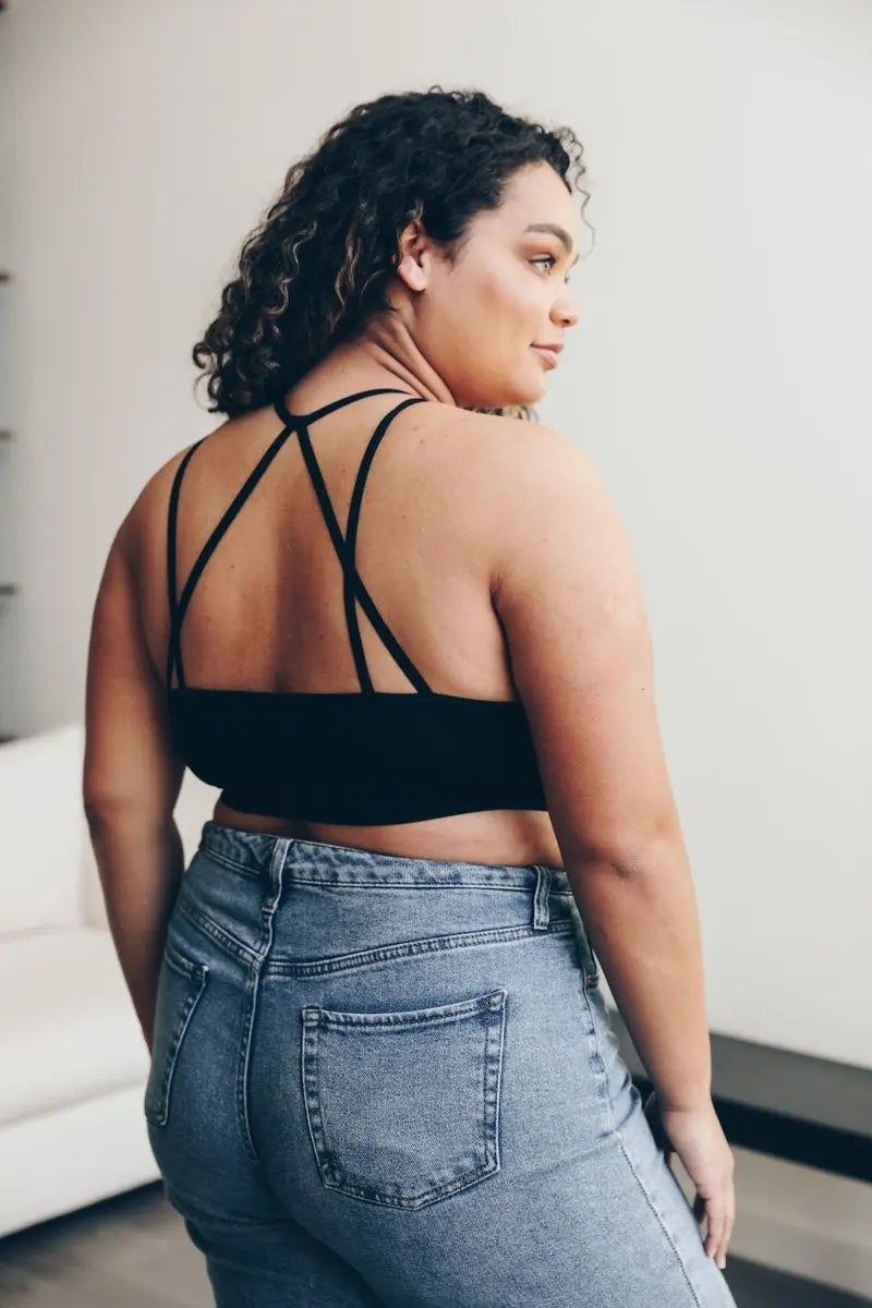 The Midnight Lace High Neck Bralette