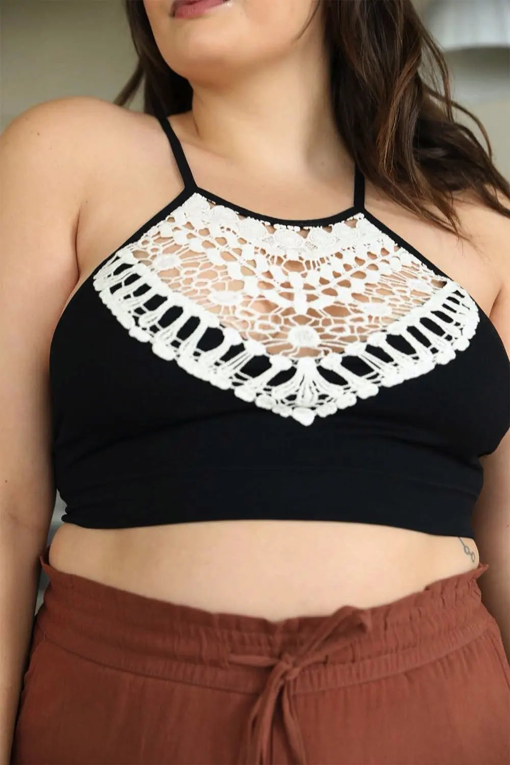 The Willow Lace High Neck Bralette