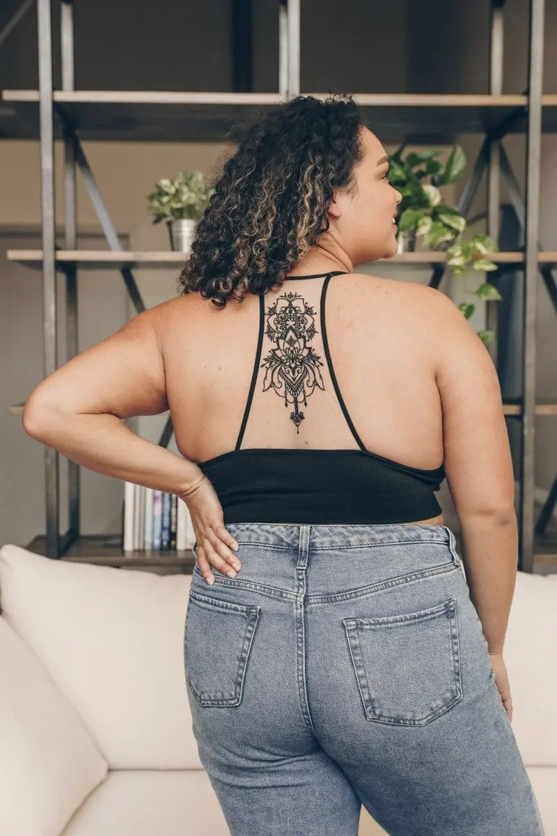 The Wild Heart Tattoo Back Bralette