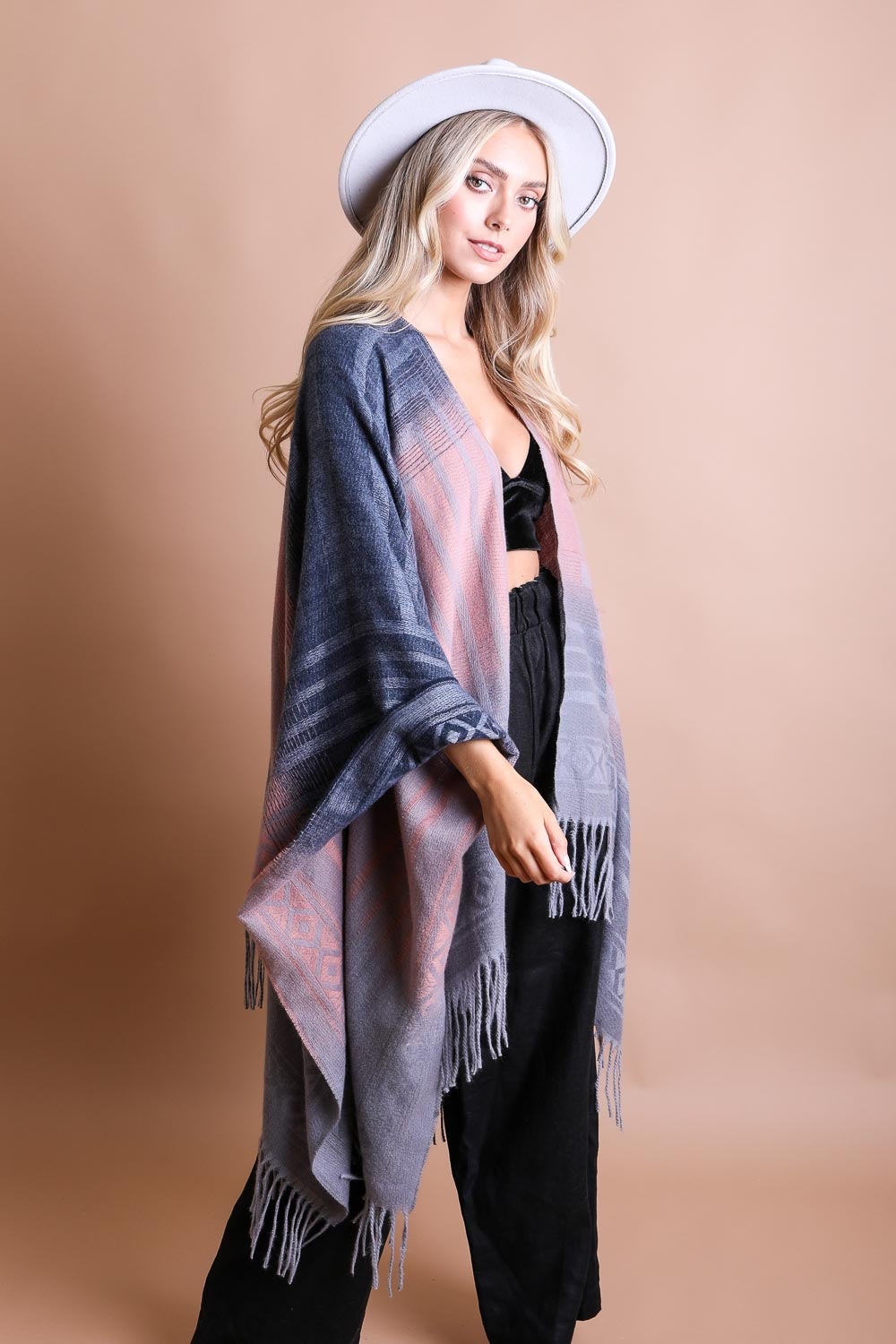 Golden Mesa Tassel Serape Wrap