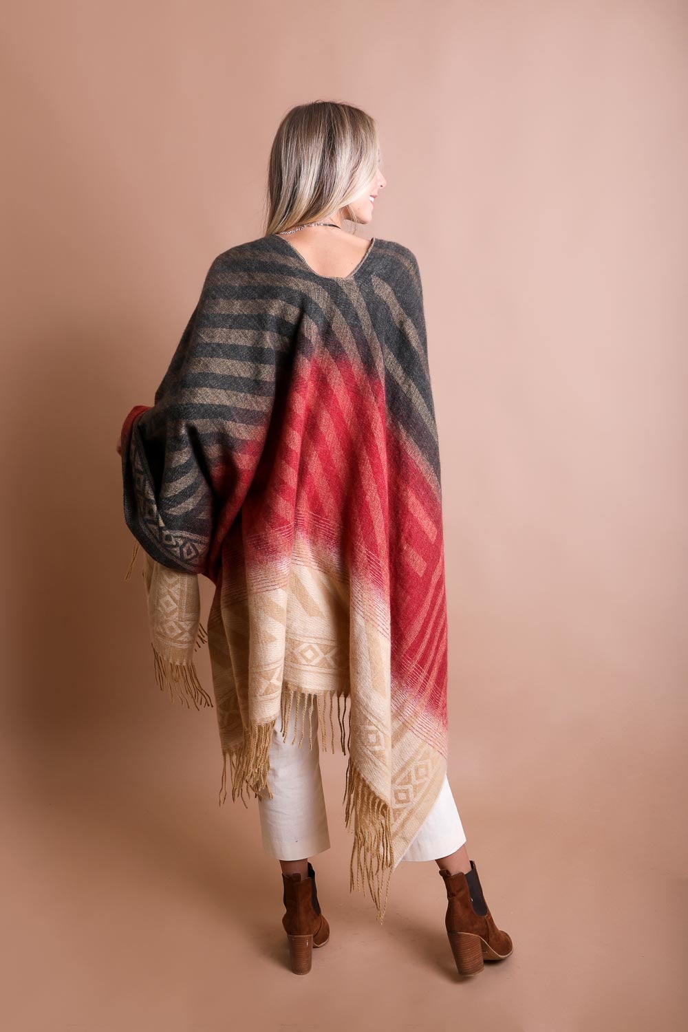 Golden Mesa Tassel Serape Wrap